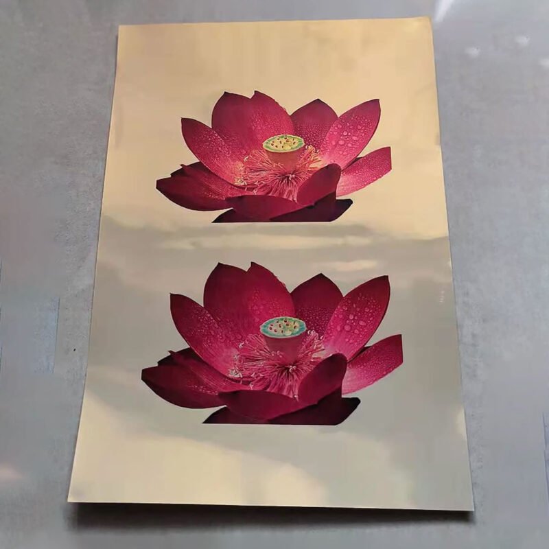 Glossy Gold Vinyl Sticker for Inkjet Printer - Image 7